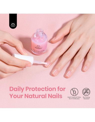 Fortalecedor de Uñas Beetles 15 ml Esmalte Transparente Secado Rápido