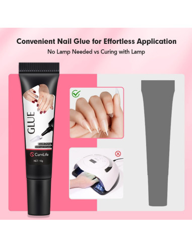 Gel de Pegamento Semisólido Curvlife 10g con Removedor 5ml