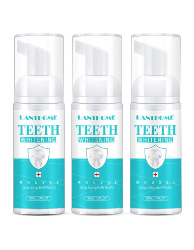Espuma Blanqueadora Dental LANTHOME 3PCS Efecto Múltiple