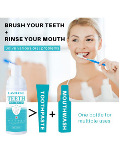 Espuma Blanqueadora Dental LANTHOME 3PCS Efecto Múltiple 2