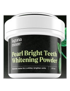 Polvo Blanqueador de Dientes Lagunamoon 50g Menta Esmeralda
