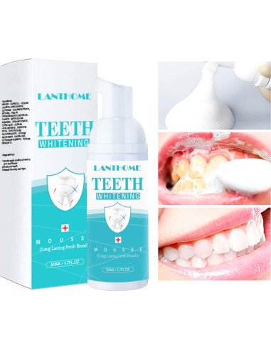 Espuma Blanqueadora Dental LANTHOME 3PCS Efecto Múltiple