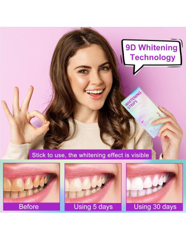 Tiras Blanqueadoras NATURE ZIRAN 14pcs Dientes Sensibles