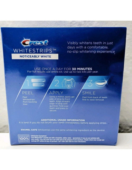 Crest Whitestrips Notablemente Blanco - 20 Tiras para Blanqueo