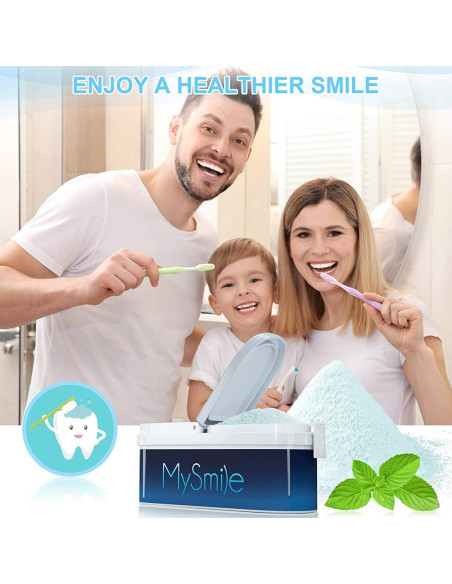 Polvo Blanqueador de Dientes MySmile 40g Natural Menta
