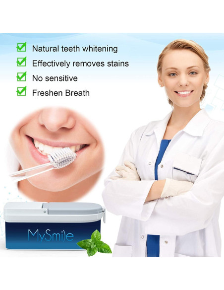 Polvo Blanqueador de Dientes MySmile 40g Natural Menta