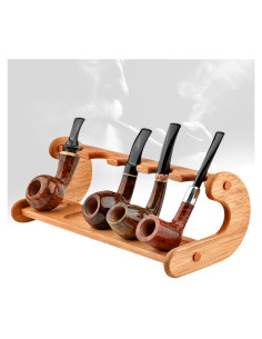 Soporte para Pipas de Tabaco PRIPRAEECK Madera 5 Capas