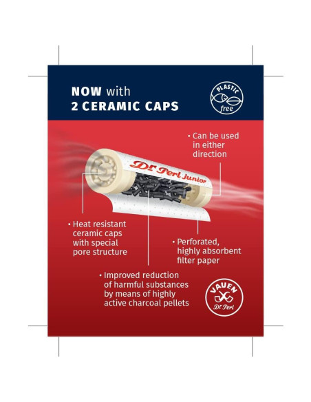 Filtros de Carbón Activado Vauen 9mm - 40 Unidades - Cerámica