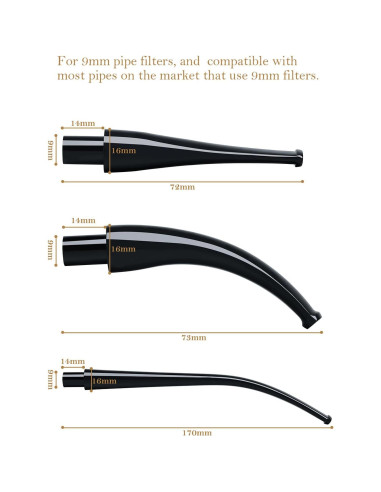 Juego de Tuberías Reemplazables Joyoldelf 3 Piezas 9mm