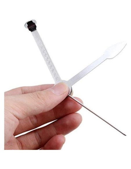 Paquete de 6 Herramientas de Limpieza de Pipa Sansheng 3 en 1