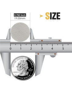 Pantallas de Tubo STANKER 19mm Acero Inoxidable 120 Piezas 2