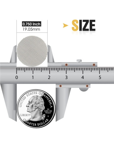 Pantallas de Tubo STANKER 19mm Acero Inoxidable 120 Piezas