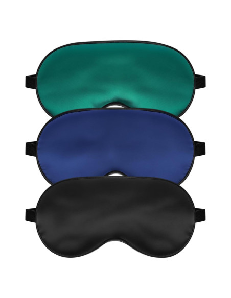 Máscara de Sueño de Seda Mayxunbeauty Ajustable para Dormir