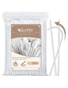 Limpiadores de Pipas de Algodón Scotte - 100 Piezas Flexibles