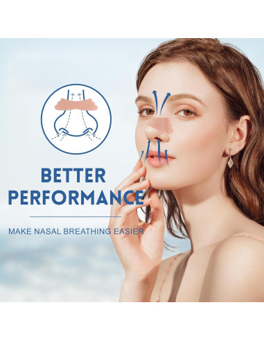 100 Tiras Nasales UPMOSTEK para Ronquidos y Congestión