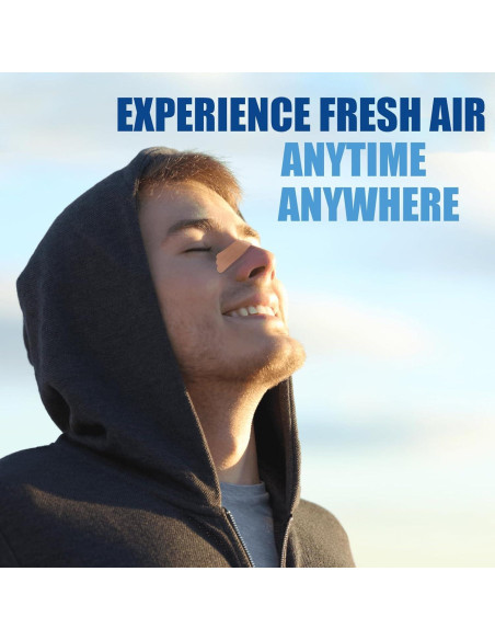 100 Tiras Nasales UPMOSTEK para Ronquidos y Congestión