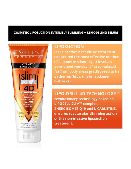 Suero Corporal Eveline Slim Extreme 4D 260ml Liposucción