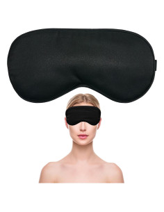 Máscara para dormir Pai Sence de seda ajustable negra
