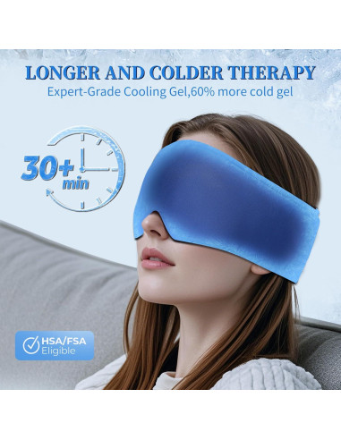 Máscara de Gel Frío FACEMOON para Ojos - Alivio Ojeras