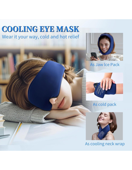 Máscara de Gel Frío FACEMOON para Ojos - Alivio Ojeras