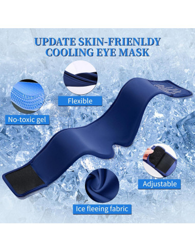 Máscara de Gel Frío FACEMOON para Ojos - Alivio Ojeras