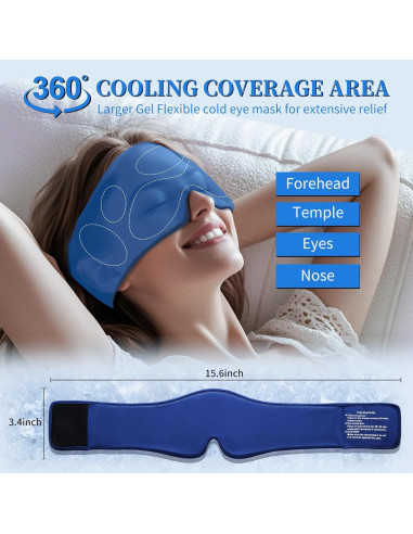 Máscara de Gel Frío FACEMOON para Ojos - Alivio Ojeras