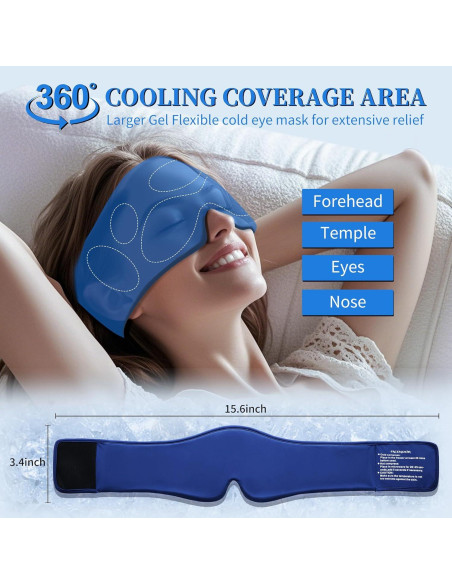 Máscara de Gel Frío FACEMOON para Ojos - Alivio Ojeras