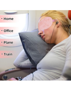 6 Máscaras de Ojos Yuntop de Felpa Suave y Saten 2