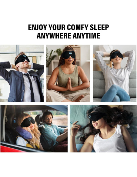 Máscara de dormir Bluetooth Morelax 3D con altavoces