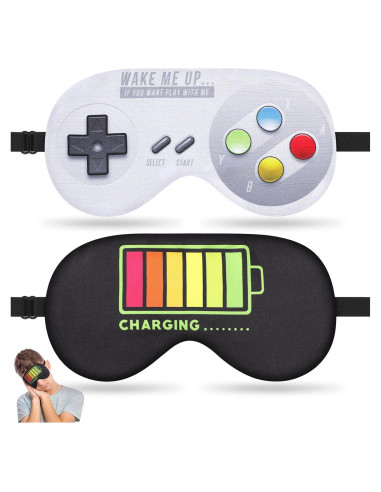 2 Pcs Máscara de Sueño KnIykmr - Antifaz Ajustable