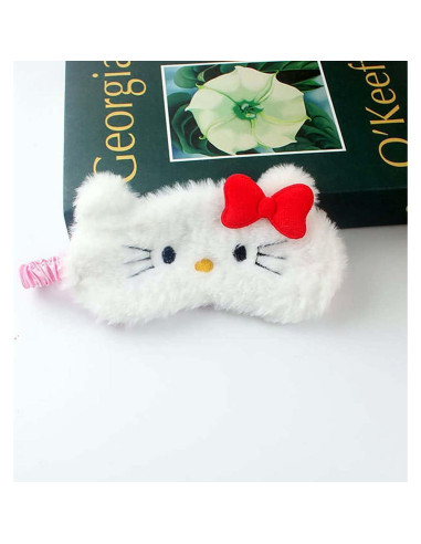 Máscara de Sueño Kawaii Bliqlriy Gato 19x9 cm Felpa