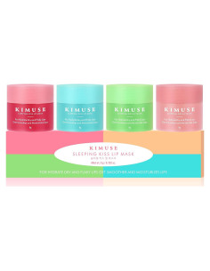 Conjunto de Mascarillas Labiales KIMUSE 4PCS Hidratación Intensiva