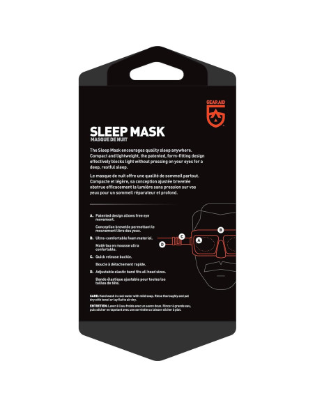 Máscara para Dormir GEAR AID Sueño Profundo REM Negro Máscara para Dormir GEAR AID Sueño Profundo REM Negro