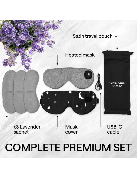 Máscara Térmica WONDER FAMILY para Ojos Secos y Migrañas