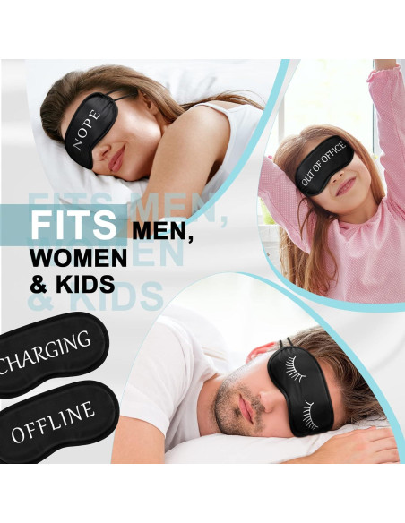 40 Máscaras de Sueño de Seda Eurzom para Viaje y Meditación
