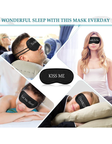 40 Máscaras de Sueño de Seda Eurzom para Viaje y Meditación