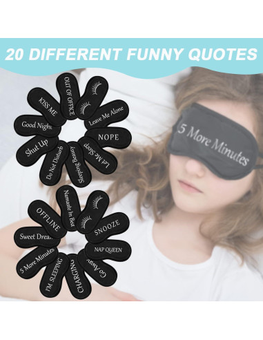 40 Máscaras de Sueño de Seda Eurzom para Viaje y Meditación