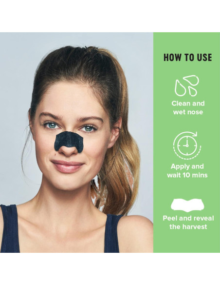 Tiras nasales Biore para hombres - 6 unidades con carbón