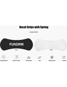 60 Tiras Nasales Antirronquido FUNDRM Alivio Congestión 2