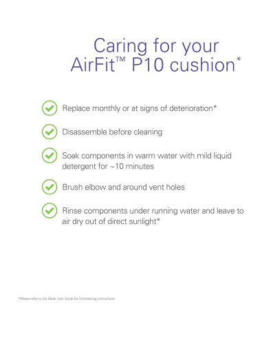 Almohadilla Nasal CPAP ResMed P10 - Reemplazo Grande