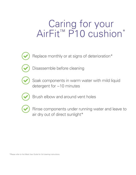 Almohadilla Nasal CPAP ResMed P10 - Reemplazo Grande