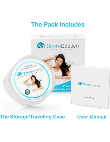 Dilatores Nasales Anti-Ronquidos Snore Bastion - 12 Piezas