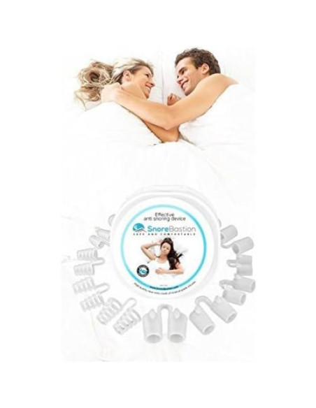 Dilatores Nasales Anti-Ronquidos Snore Bastion - 12 Piezas