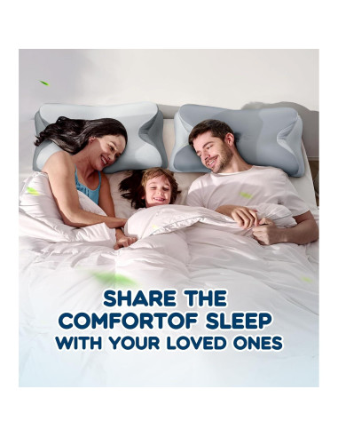 Almohada Cervical Cozyplayer Reina Espuma de Memoria Enfriante