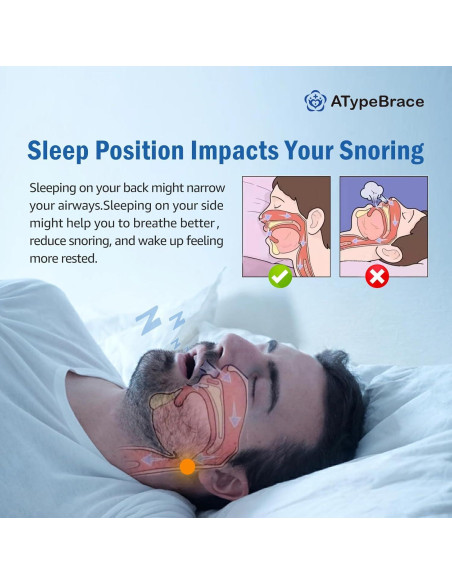 Chaleco Anti Ronquidos ATypeBrace - Duerme de Lado, Negro