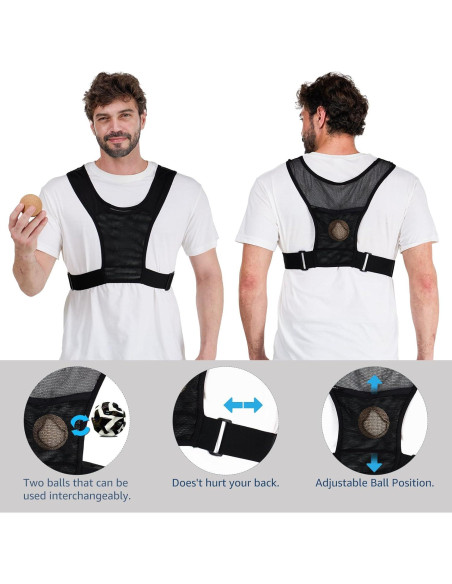 Chaleco Anti Ronquidos ATypeBrace - Duerme de Lado, Negro