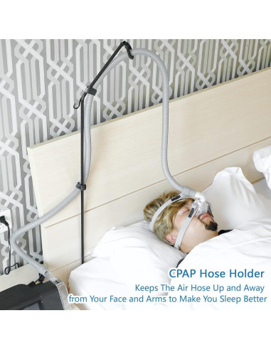 Soporte de Manguera CPAP LONYEON - Base Triangular Fija