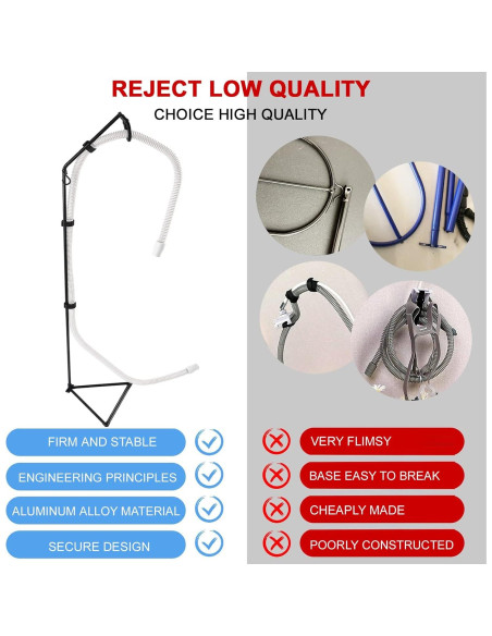 Soporte de Manguera CPAP LONYEON - Base Triangular Fija