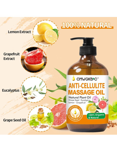 Aceite Anticelulitis CMWGKBC 200ml para Masaje y Tonificación