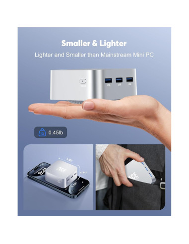 Mini PC ACEMAGICIAN T8PLUS N100 12GB 256GB 4K HDMI